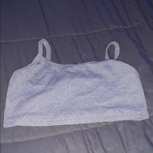 Grey crop top